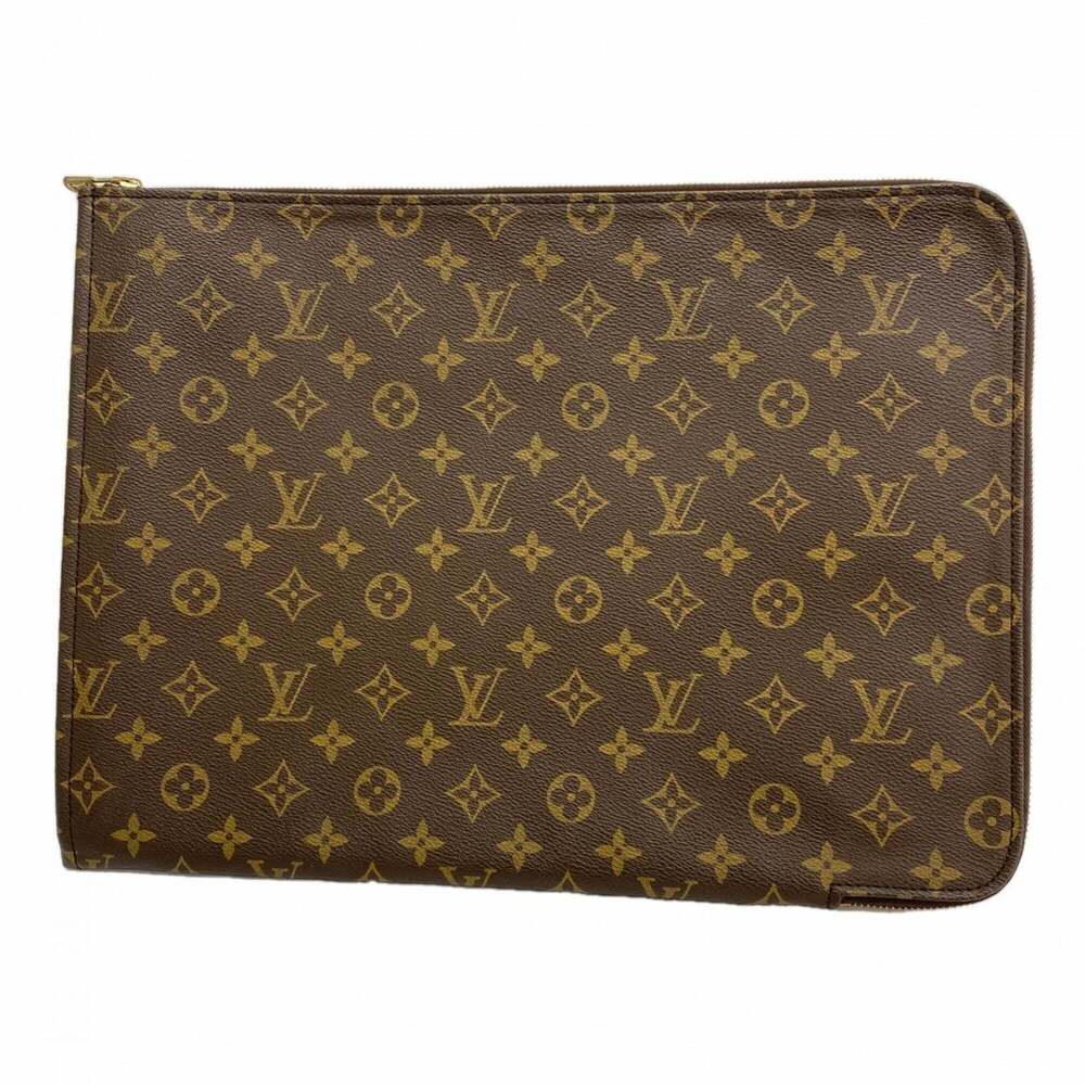 LOUIS VUITTON Brown Monogram Pochette Clutch Bag - Picture 1 of 8